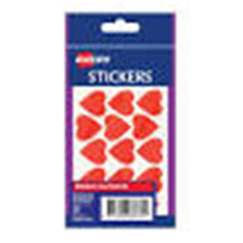 Avery Sticker Handipacks Medium Red Hearts - B Pack Pack of 300